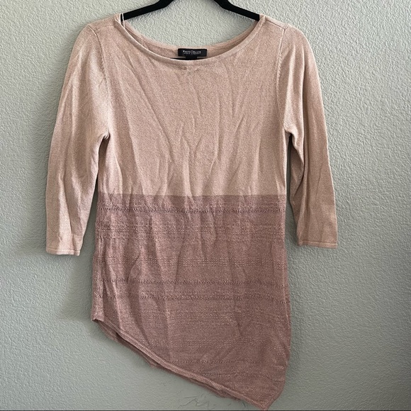 NWOT Colorblock Asymmetric Pullover - Picture 4 of 8